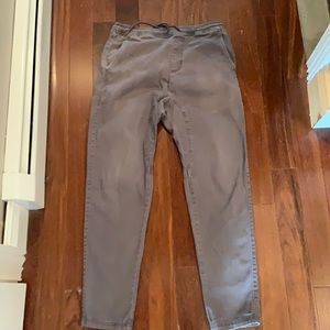Grey flex khaki pants